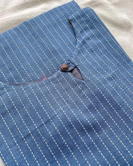 T005 Blue handloom cotton kurta