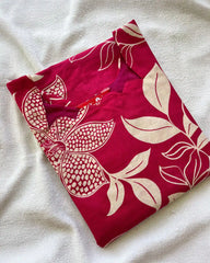 T010 Magenta pure cotton kurta set