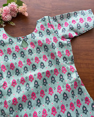 T134 Mint green Silk Kurta