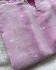T008 Lavender handloom cotton kurta