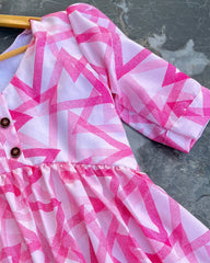 T002 Abstract Peplum top