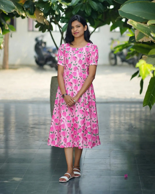 T027 Rose garden dress