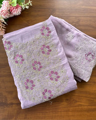 T112 Crushed Crepe Silk Unstitched Suits