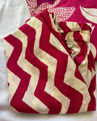 T010 Magenta pure cotton kurta set