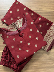 AS151 Banaras Silk Kurta Set