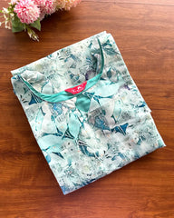 T189 Sea Green Chanderi Kurta