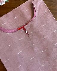 T165 Dusty Pink Butter Silk Kurta