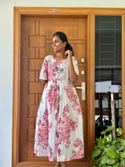 T474 Yuvika (White) - Dress