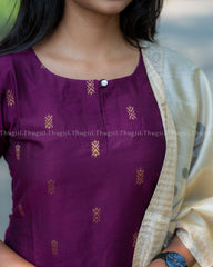 T389 Elakya - Kurta Set (Top - Dupatta)