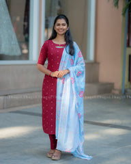 T366 Preeti - 2 in 1 Kurta Set