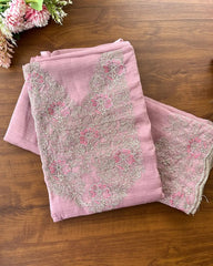 T114 Crushed Crepe Silk Unstitched Suits