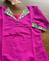 T179 Kalamkari Cotton Kurta Set