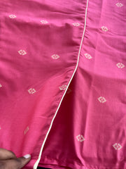 T068 2 in 1 Peach Handloom Soft Cotton Kurta Set