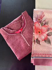 AS067 Silk Kurta set (Top dupatta)