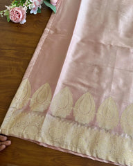 T167 Rose Gold Soft Silk Kurta Set