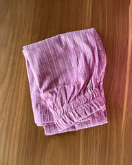 T058 Lavender Pink Handloom Cotton Kurta Set