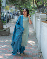 T386 Anjali - Handloom Kurta Set