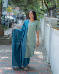 T386 Anjali - Handloom Kurta Set