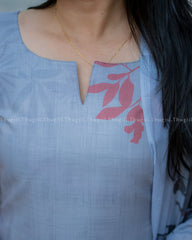 T387 Bavya - Kurta Set (Top-Dupatta)