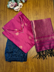 T497 Ezhiloviya (purple ) - Kurta Set