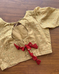 T100 Gold & Maroon Top-skirt