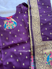 T502 Shoba (Violet ) - Kurta Set