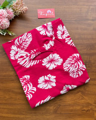 T163 Rani Pink Soft Cotton Kurta