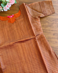 T117 Honey - Kota Banaras Kurta set (Top-Dupatta)