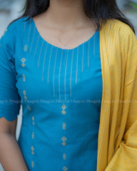 T383 Sindhu - Handloom Kurta Set