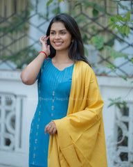 T383 Sindhu - Handloom Kurta Set