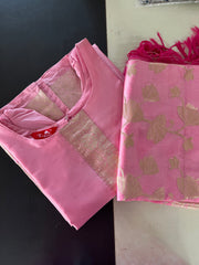AS009 Silk Kurta Set (Top dupatta)