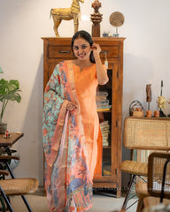 T434 Isha - Kurta Set (Top - Dupatta)