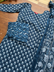 T356 Shobika - Cotton Hand-block Printed Kurta Set
