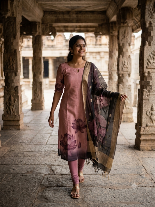 T430 Shruthi - Kurta Set (Top-Dupatta)