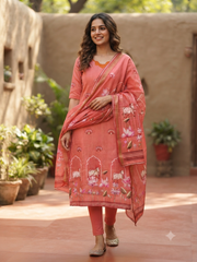 T443 - Kurta Set (Top - Dupatta)