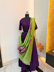T274 4 in 1 Royal Vine Top - Skirt