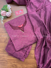 T252 Mulberry Silk Kurta Set