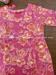 T250 Ready To Dispatch - Pink Soft Cotton Kurta Set