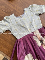 TMini03 Royal Plum Long Frock