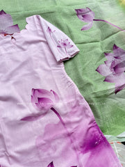 T303 Varnika Lotus Mist Kurta Set (Top-Dupatta)