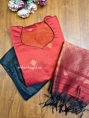 T499 Ezhiloviya (RustRed ) - Kurta Set