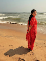 T270 Red Lady Kurta Set