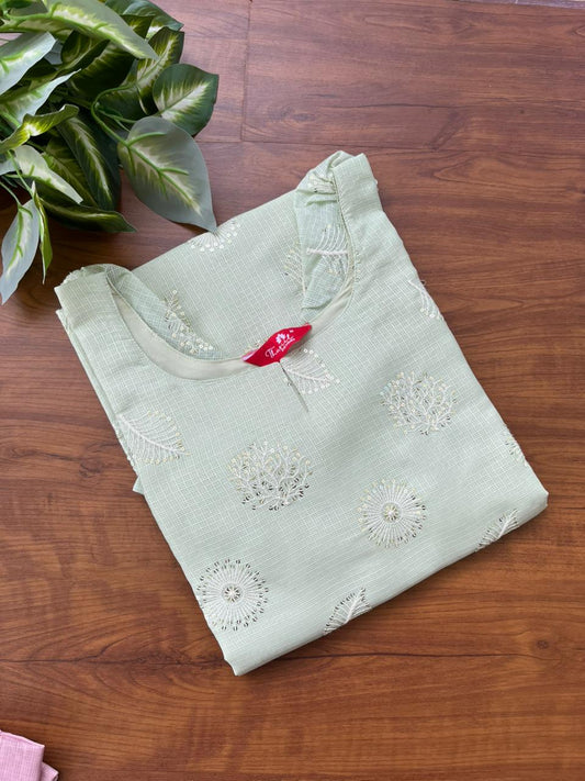 T484 Sanvi (pastel green)- Kurta