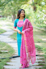 T482 - Kurta Set (Top - Dupatta)