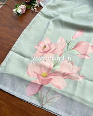 T213 Sage Blush Grace Kurta Set (Top-Dupatta )