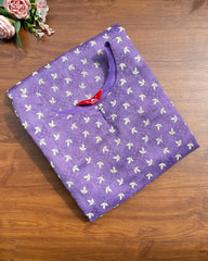 T209 Lilac Aura Kurta