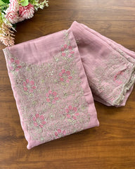 T112 Crushed Crepe Silk Unstitched Suits