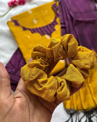 T032 Marigold slub silk kurta set