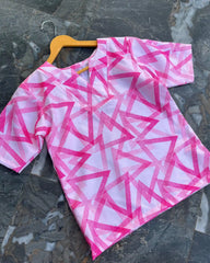 T001 Abstarct Pink Top