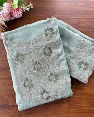 T112 Crushed Crepe Silk Unstitched Suits